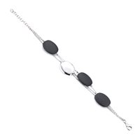 Bracciale Marcello Pane Donna Rubber in Argento BRAR082 - BRAR082
